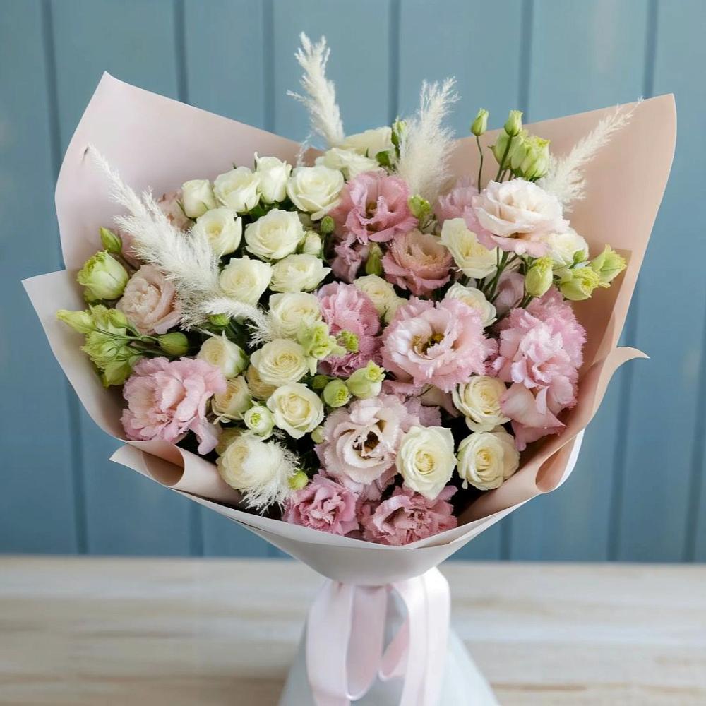 Букет цветов из: Альстромерии и Розы в Епифань