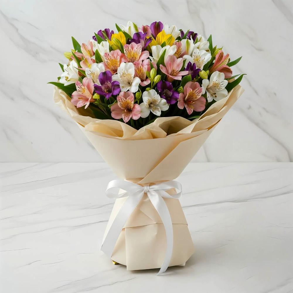 Букет цветов из: Альстромерии в Епифань