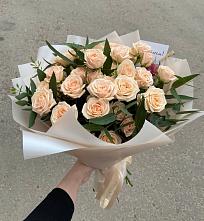 Букет Кремовые розы Латте в Епифань