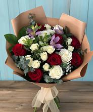 Букет цветов из:  Розы и Альстромерии в Епифань
