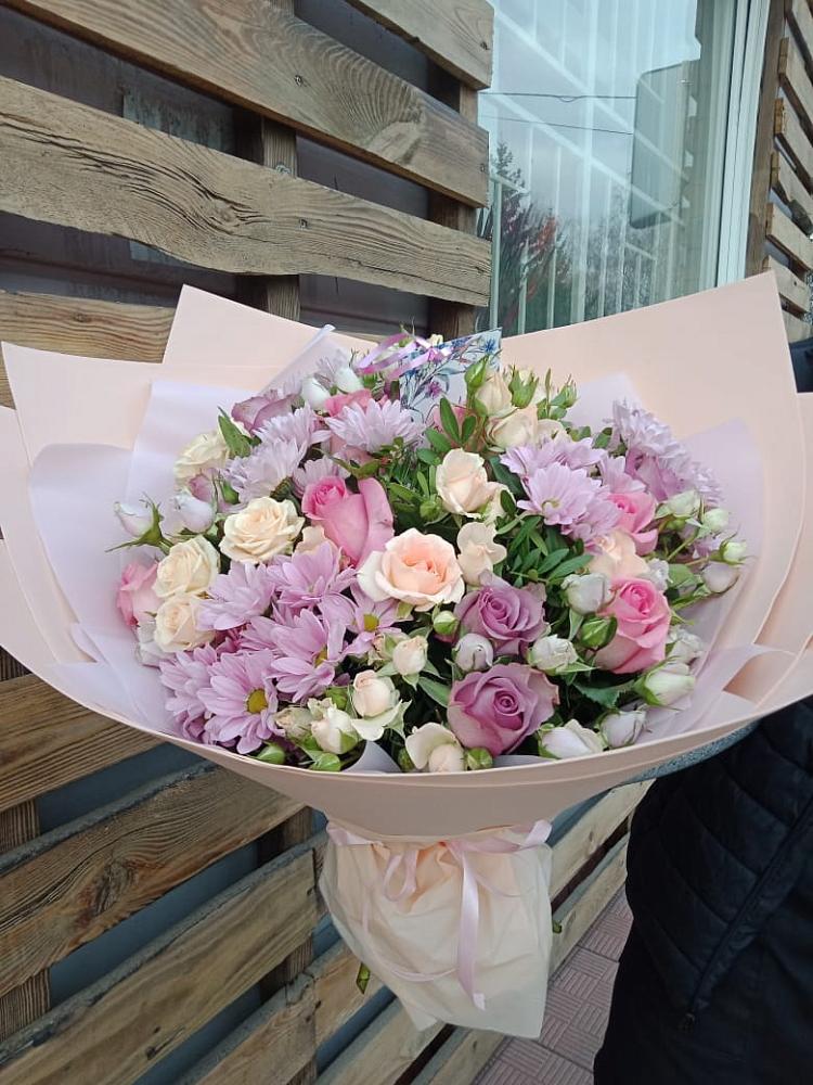 Букет цветов из: Розы и Хризантемы в Епифань