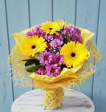 Букет цветов из:  Хризантемы и Герберы в Епифань