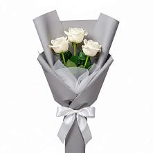 Букет 3 белые розы #REPLACE_PRED# Епифань