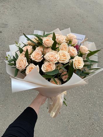 Букет Кремовые розы Латте в Епифань