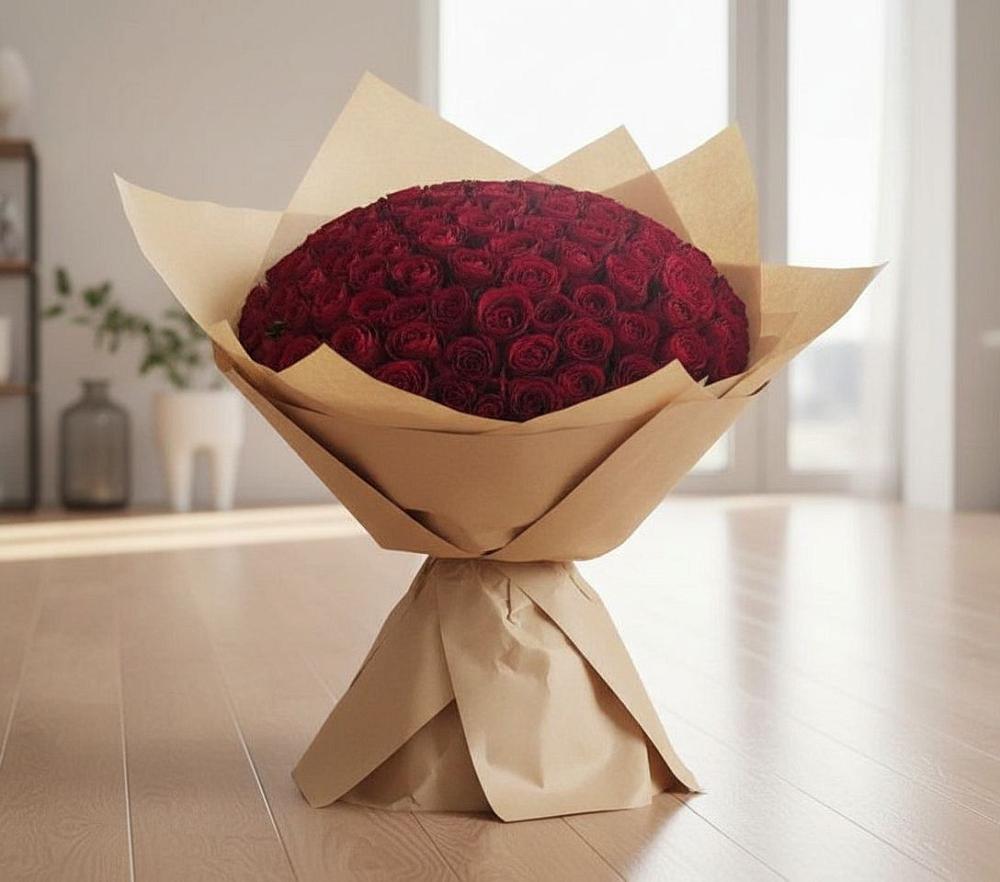 Букет 101 Красная роза в Епифань