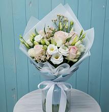Букет цветов из:  Розы и Лизиантусы в Епифань