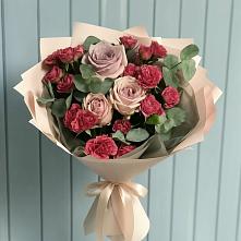 Букет цветов из:  Гвоздики и Розы в Епифань