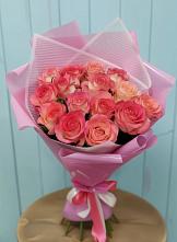 Букет 15 Розовых роз Равель в Епифань