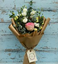 Букет цветов из:  Розы и Лизиантусы в Епифань