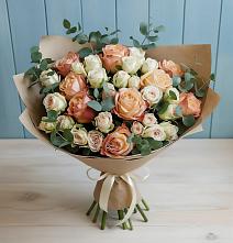 Букет цветов из:  Альстромерии и Розы в Епифань